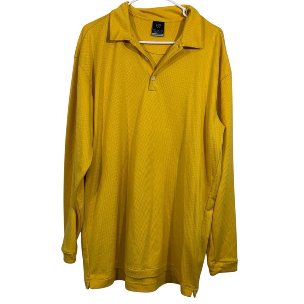Nike Golf Sphere Dry Gold Half Zip Long Sleeve Pullover Athletic Top